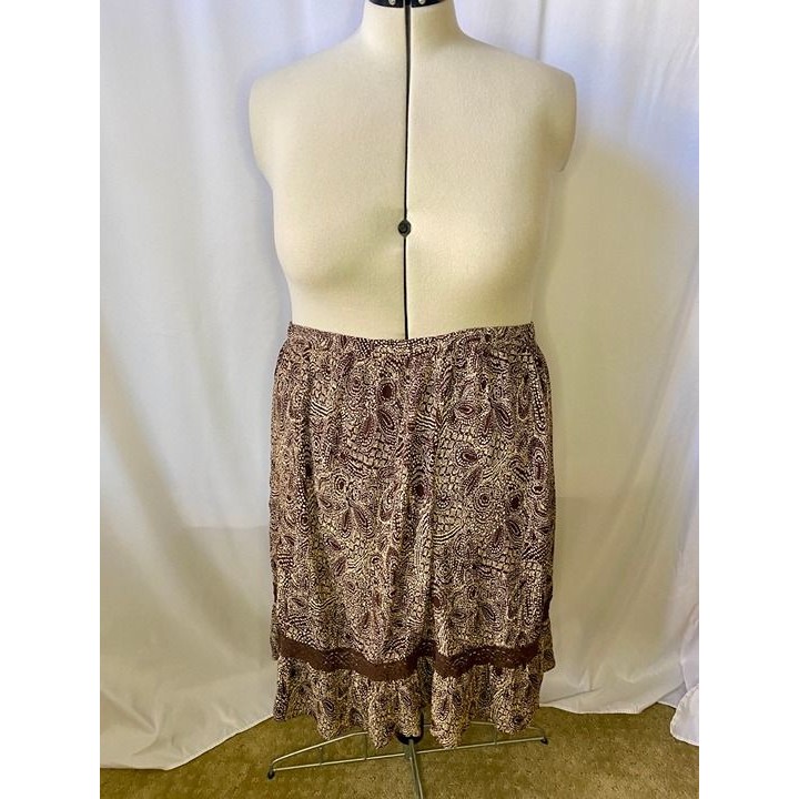 Jaclyn Smith Brown Skirt. Size Xxl